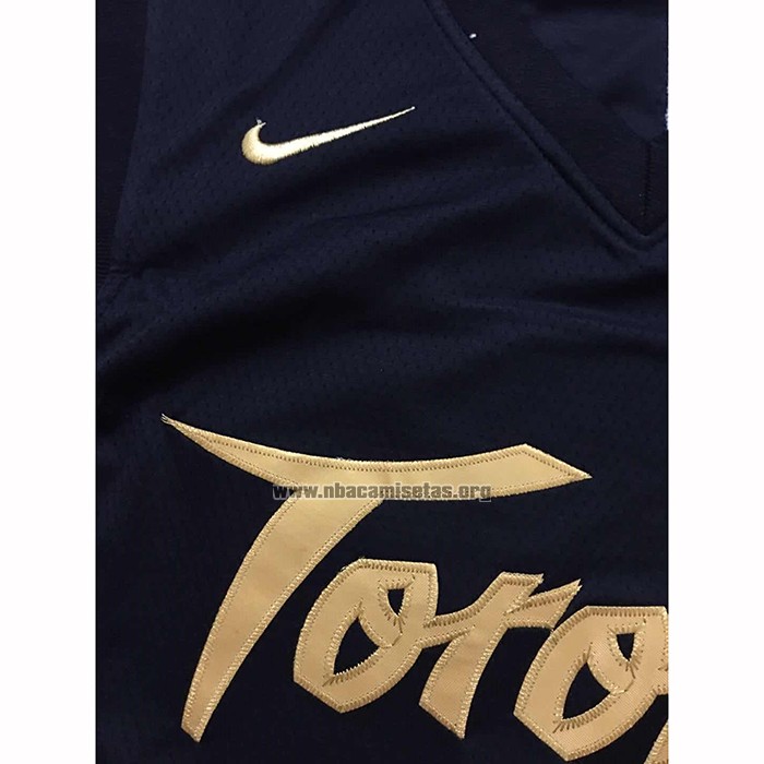 Camiseta Toronto Raptors Kyle Lowry NO 7 Ciudad 2019-20 Negro